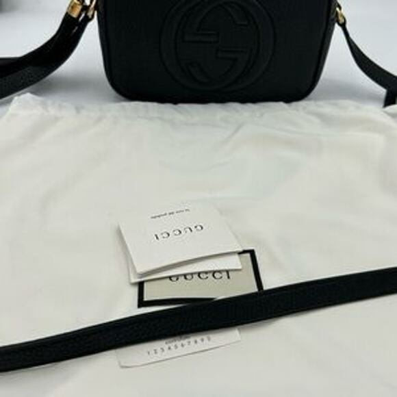 Women's Gucci Soho disco bag pebble calf leather made in Italy - Picture 9 of 15